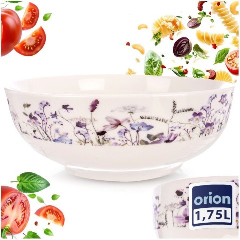 Miska Porcelanowa na Sałatkę Owoce Duża w Polne Kwiaty Louka 1,6 L ORION