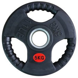 Talerz Ciężar Obciążenie Olimpijskie Gumowe z Uchwytami KUBISPORT 50mm 5kg