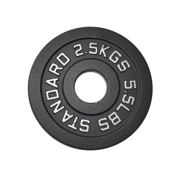 Talerz Ciężar Obciążenie Olimpijskie Żeliwne Solidne KUBISPORT 2,5 kg 50mm