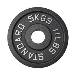 Talerz Ciężar Obciążenie Olimpijskie Żeliwne Solidne KUBISPORT 5 kg 50 mm