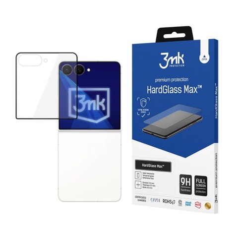 3mk HardGlass Max - Szkło hartowane do Samsung Galaxy Z Flip 8 (front) (Czarny)