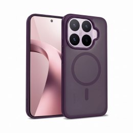 Crong Hybrid Matte Magnetic - Etui MagSafe Xiaomi 17T (fioletowy)