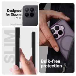 Crong Hybrid Matte Magnetic - Etui MagSafe Xiaomi 17T (fioletowy)