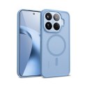 Crong Hybrid Matte Magnetic - Etui MagSafe Xiaomi 17T (niebieski)