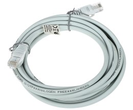 PATCHCORD RJ45/6/3.0-CU-GREY 3.0 m Lanberg