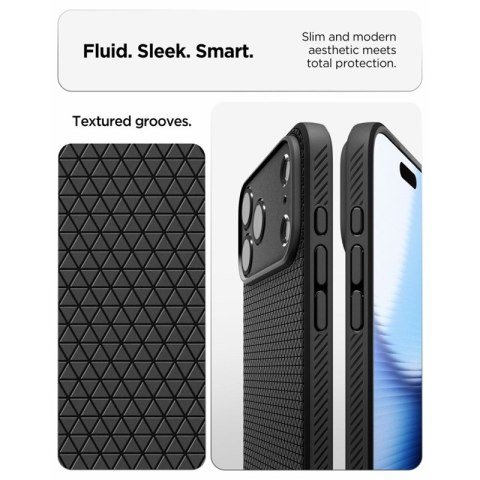 Spigen Liquid Air - Etui do iPhone 18 Pro Max / 17 Pro Max (Matte Black)
