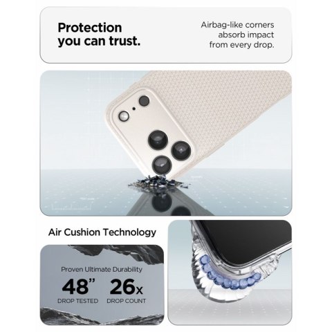 Spigen Liquid Air - Etui do iPhone 18 Pro Max / 17 Pro Max (Natural Titanium)