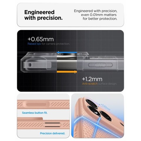 Spigen Liquid Air - Etui do iPhone 18 Pro Max / 17 Pro Max (Rose Titanium)