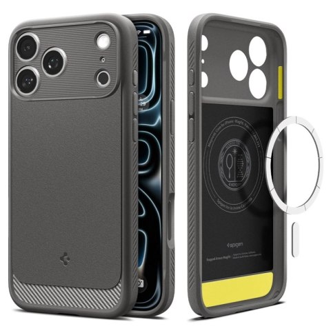 Spigen Rugged Armor Mag MagSafe - Etui do iPhone 18 Pro Max / 17 Pro Max (Gray)