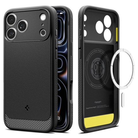 Spigen Rugged Armor Mag MagSafe - Etui do iPhone 18 Pro Max / 17 Pro Max (Matte Black)