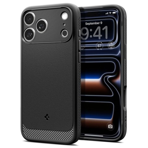 Spigen Rugged Armor Mag MagSafe - Etui do iPhone 18 Pro Max / 17 Pro Max (Matte Black)