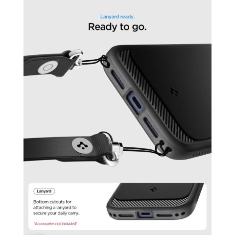 Spigen Rugged Armor Mag MagSafe - Etui do iPhone 18 Pro Max / 17 Pro Max (Matte Black)