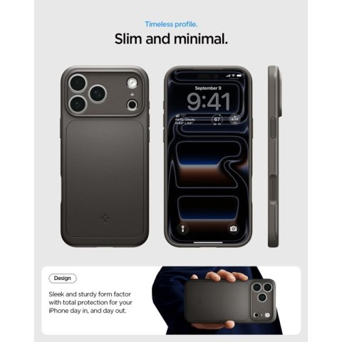 Spigen Thin Fit Mag MagSafe - Etui do iPhone 18 Pro Max / 17 Pro Max (Gunmetal)