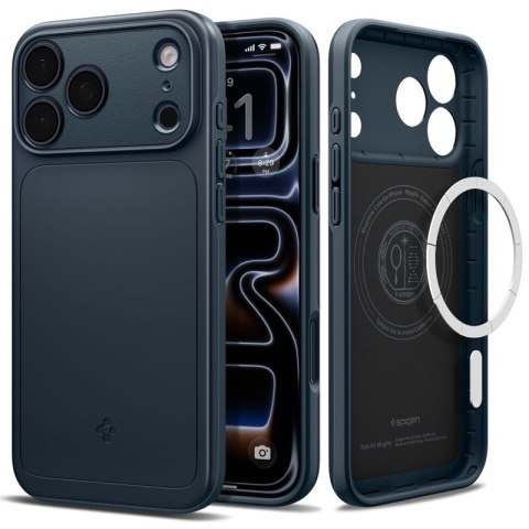 Spigen Thin Fit Mag MagSafe - Etui do iPhone 18 Pro Max / 17 Pro Max (Metal Slate)