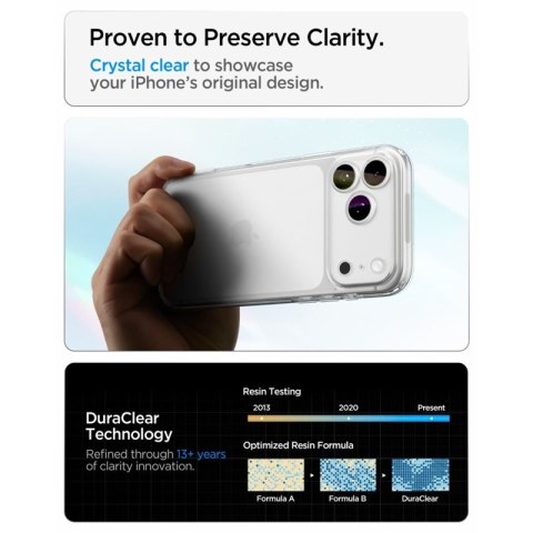 Spigen Ultra Hybrid - Etui do iPhone 18 Pro Max / 17 Pro Max (Crystal Clear)