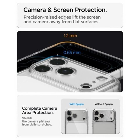 Spigen Ultra Hybrid - Etui do iPhone 18 Pro Max / 17 Pro Max (Crystal Clear)