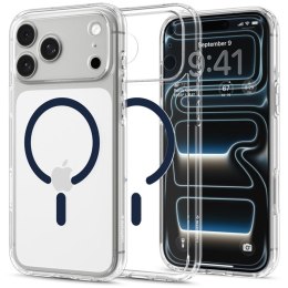 Spigen Ultra Hybrid Mag MagSafe - Etui do iPhone 18 Pro Max / 17 Pro Max (Clear/Deep Blue)