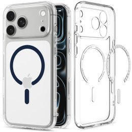 Spigen Ultra Hybrid Mag MagSafe - Etui do iPhone 18 Pro Max / 17 Pro Max (Clear/Deep Blue)