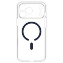 Spigen Ultra Hybrid Mag MagSafe - Etui do iPhone 18 Pro Max / 17 Pro Max (Clear/Deep Blue)