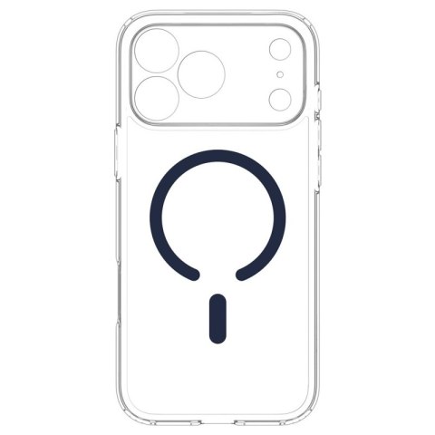Spigen Ultra Hybrid Mag MagSafe - Etui do iPhone 18 Pro Max / 17 Pro Max (Clear/Deep Blue)