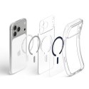 Spigen Ultra Hybrid Mag MagSafe - Etui do iPhone 18 Pro Max / 17 Pro Max (Clear/Deep Blue)