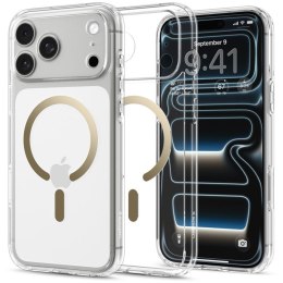 Spigen Ultra Hybrid Mag MagSafe - Etui do iPhone 18 Pro Max / 17 Pro Max (Clear/Gold)