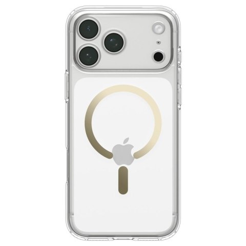 Spigen Ultra Hybrid Mag MagSafe - Etui do iPhone 18 Pro Max / 17 Pro Max (Clear/Gold)