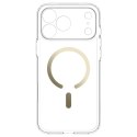 Spigen Ultra Hybrid Mag MagSafe - Etui do iPhone 18 Pro Max / 17 Pro Max (Clear/Gold)