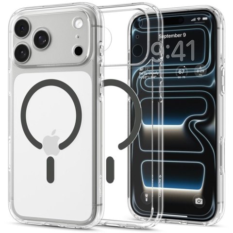 Spigen Ultra Hybrid Mag MagSafe - Etui do iPhone 18 Pro Max / 17 Pro Max (Clear/Graphite)