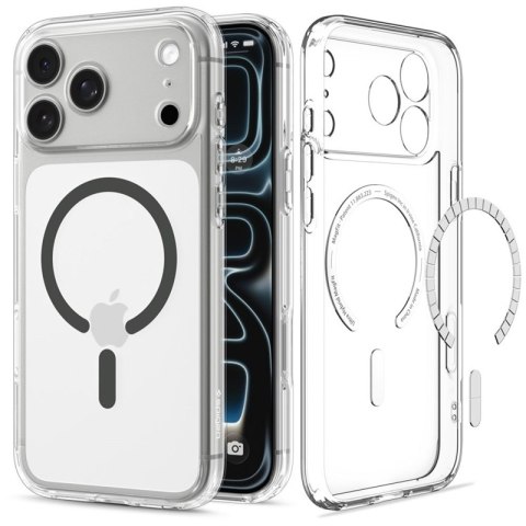 Spigen Ultra Hybrid Mag MagSafe - Etui do iPhone 18 Pro Max / 17 Pro Max (Clear/Graphite)
