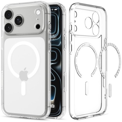 Spigen Ultra Hybrid Mag MagSafe - Etui do iPhone 18 Pro Max / 17 Pro Max (Clear/White)