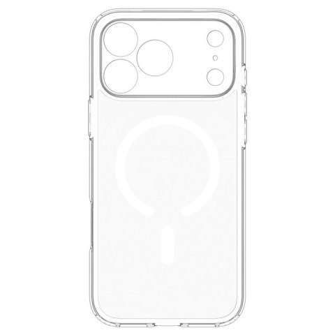 Spigen Ultra Hybrid Mag MagSafe - Etui do iPhone 18 Pro Max / 17 Pro Max (Clear/White)