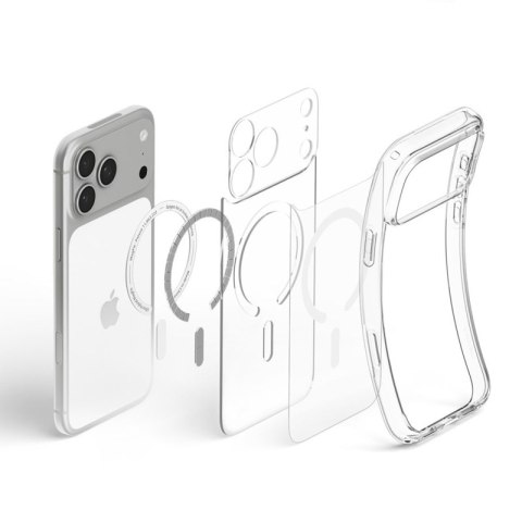 Spigen Ultra Hybrid Mag MagSafe - Etui do iPhone 18 Pro Max / 17 Pro Max (Clear/White)
