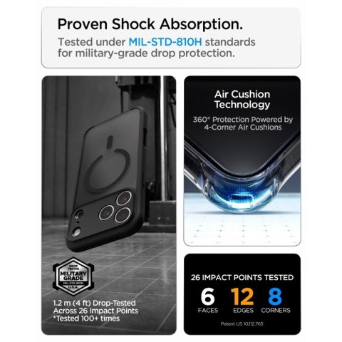 Spigen Ultra Hybrid Mag MagSafe - Etui do iPhone 18 Pro Max / 17 Pro Max (Frost Black)