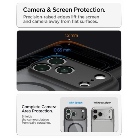 Spigen Ultra Hybrid Mag MagSafe - Etui do iPhone 18 Pro Max / 17 Pro Max (Frost Black)