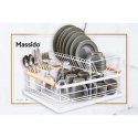 Suszarka do naczyń dwupoziomowa MS-601 Massido biała