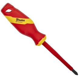 WKRĘTAK KRZYŻAKOWY PH2 DIY-PH122100-V IZOLOWANY BRADAS