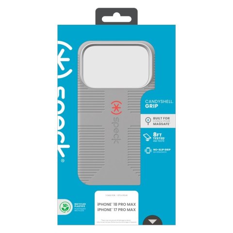 Speck Candyshell Grip MagSafe - Etui iPhone 18 Pro Max / 17 Pro Max (Overcast Grey)