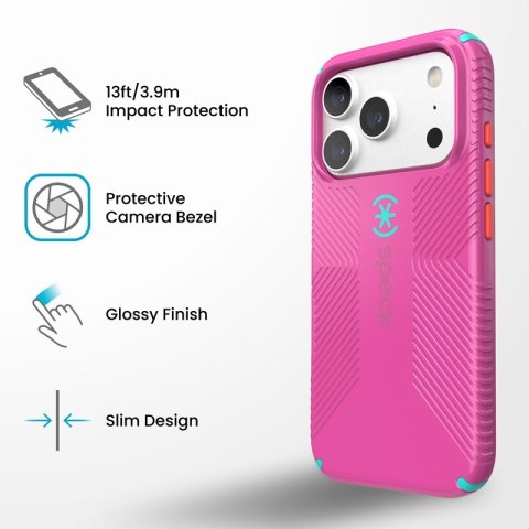 Speck Candyshell Icon MagSafe - Etui iPhone 18 Pro / 17 Pro (Bubblegum Pop)