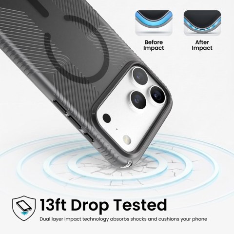 Speck Presidio Lux Grip MagSafe - Etui iPhone 18 Pro Max / 17 Pro Max (Obsidian)