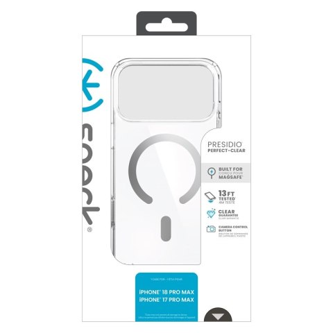 Speck Presidio Perfect Clear MagSafe - Etui iPhone 18 Pro Max / 17 Pro Max (Clear)