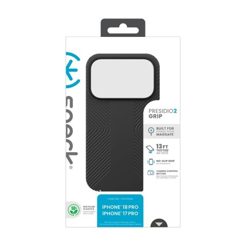 Speck Presidio2 Grip MagSafe - Etui iPhone 18 Pro / 17 Pro (Black)