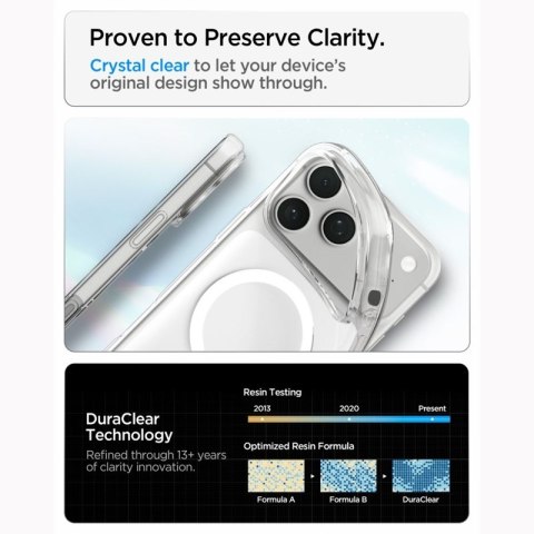 Spigen Liquid Crystal Mag MagSafe - Etui do iPhone 18 Pro Max / 17 Pro Max (Clear/White)