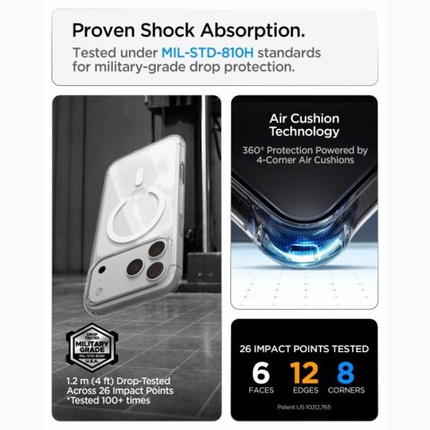 Spigen Liquid Crystal Mag MagSafe - Etui do iPhone 18 Pro Max / 17 Pro Max (Clear/White)