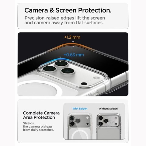 Spigen Liquid Crystal Mag MagSafe - Etui do iPhone 18 Pro Max / 17 Pro Max (Clear/White)