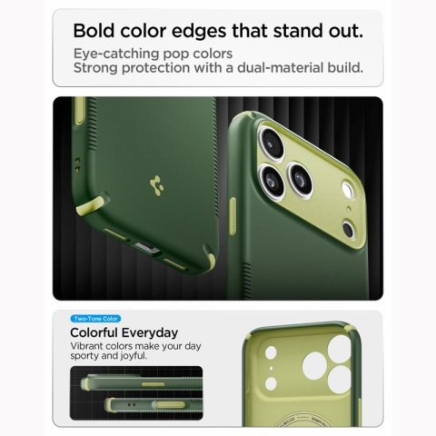 Spigen Nano Pop Mag MagSafe - Etui do iPhone 18 Pro / 17 Pro (Avo Green)