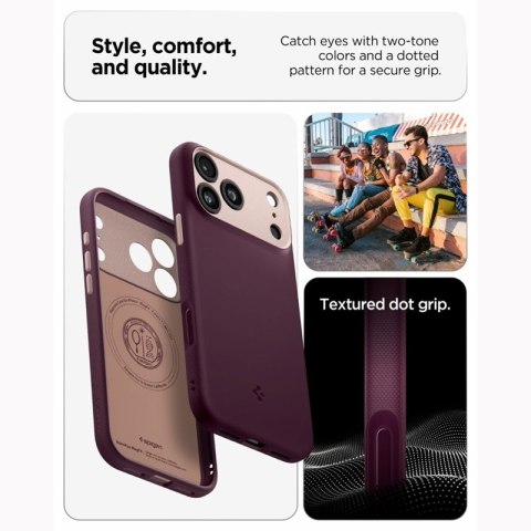 Spigen Nano Pop Mag MagSafe - Etui do iPhone 18 Pro Max / 17 Pro Max (Burgundy Bean)