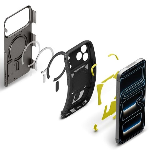 Spigen Tough Armor T Mag MagSafe - Etui do iPhone 18 Pro / 17 Pro (Gunmetal)