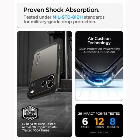 Spigen Tough Armor T Mag MagSafe - Etui do iPhone 18 Pro Max / 17 Pro Max (Gunmetal)