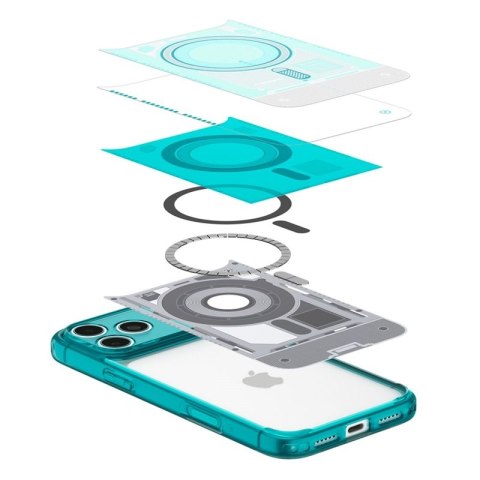 Spigen Ultra Hybrid Mag MagSafe - Etui do iPhone 18 Pro Max / 17 Pro Max (C-One Bondi Blue)